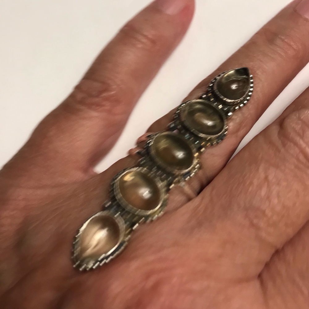 Smokey Topaz 925 Stamped Sterling Silver Ring